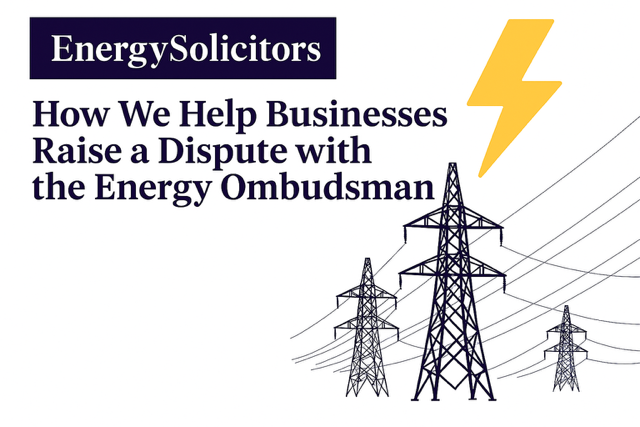 How can we help your Businesses raise a dispute with the Energy Ombudsman?
